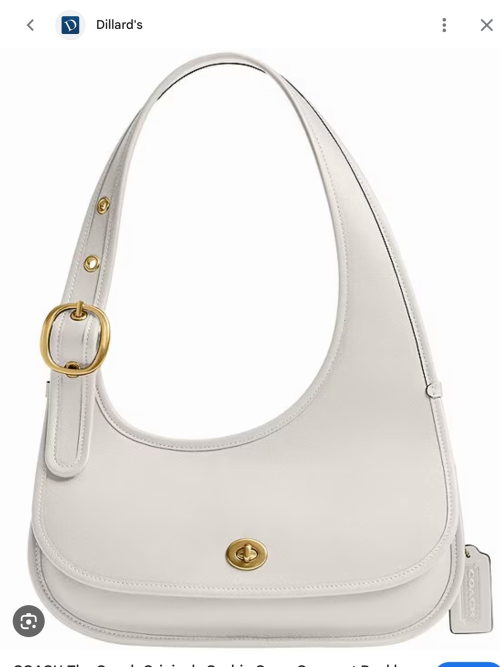 Coach Cashin Carry Crescent Bag NeW - Picture 2 of 15